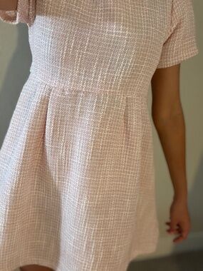 Hayden girls pink tweed dress